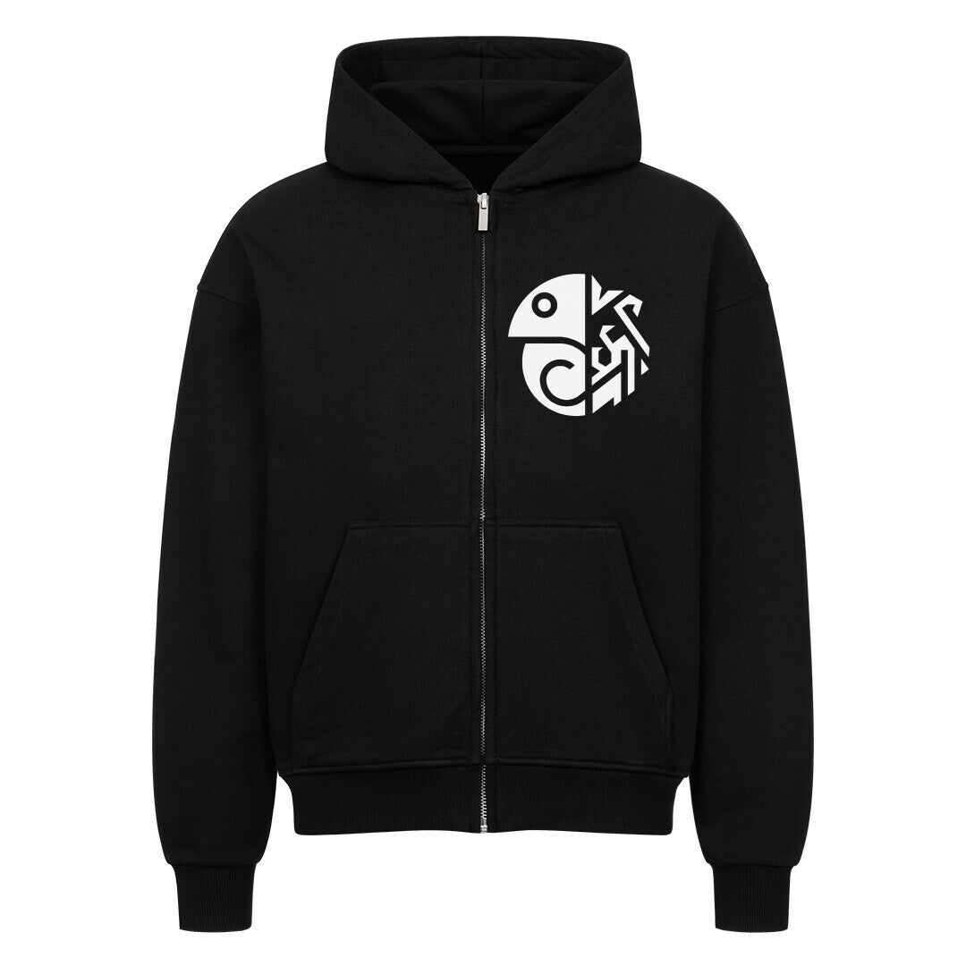 zuurii Oversized Zipper Hoodie