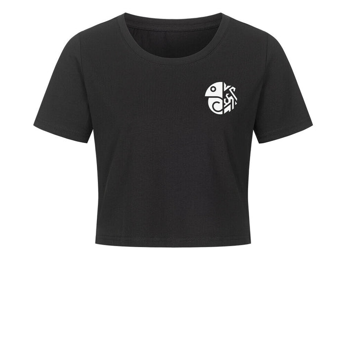 zuurii only animal Logo Cropped Tee