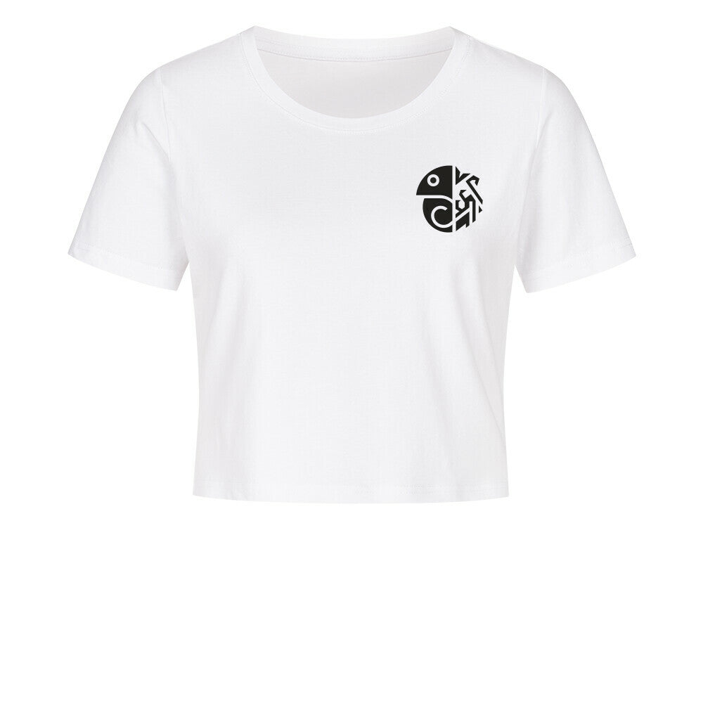 zuurii only animal Logo Cropped Tee